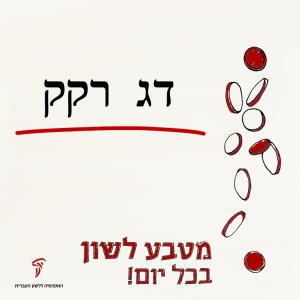 הכיתוב דג רקק - מטבע לשון בכל יום