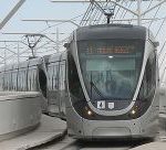 צילום של הרכבת הקלה בירושלים