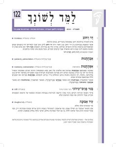 למד לשונך 122