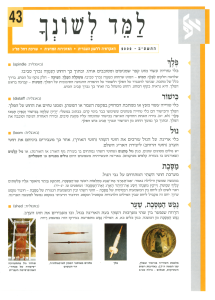 למד לשונך 43