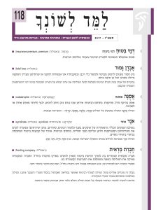 למד לשונך 118