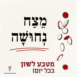 טקסט: מצח נחושה והכיתוב מטבע לשון בכל יום